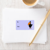 AR – かわいいカラスのギフトラベル ラベル (インサイチュ)