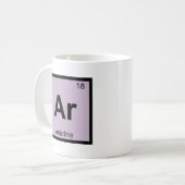 Ar - アリアドネ ギリシャ元素記号表 シンボル コーヒーマグカップ (正面左)
