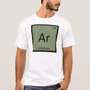 Ar - アーティチョーク野菜 化学元素周期表 tシャツ