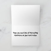 AR – エージおもしろい誕生日カード カード (内部)