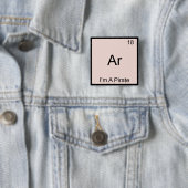 Ar - 海賊だ Chemistry 元素記号 ジョーク 缶バッジ (インサイチュ)