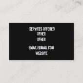 Ar 15のfflのディーラーの名刺 名刺 (裏面)