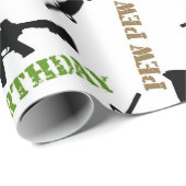 AR-15をテーマにした誕生日包装紙 ラッピングペーパー (ロールコーナー)