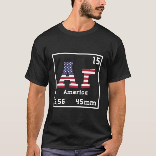 Ar-15アメリカ556 45Mmおもしろい皮肉プロ第2戦 Tシャツ (正面)