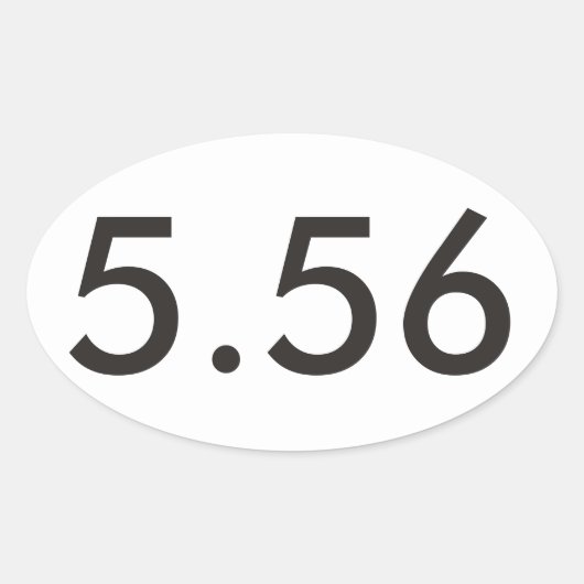 AR-15オーバルステッカー 楕円形シール (正面)