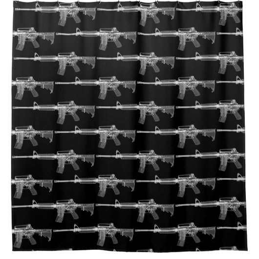 AR-15シャワー・カーテン シャワーカーテン (正面)