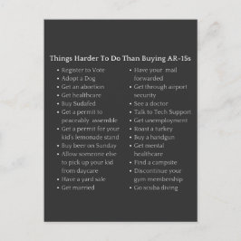 AR-15プロの買銃の制御よりも難しい ポストカード