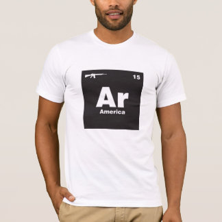 AR-15銃、AR15ライフルデザイン男性へTシャツ Tシャツ