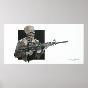 AR-15骨組 ポスター
