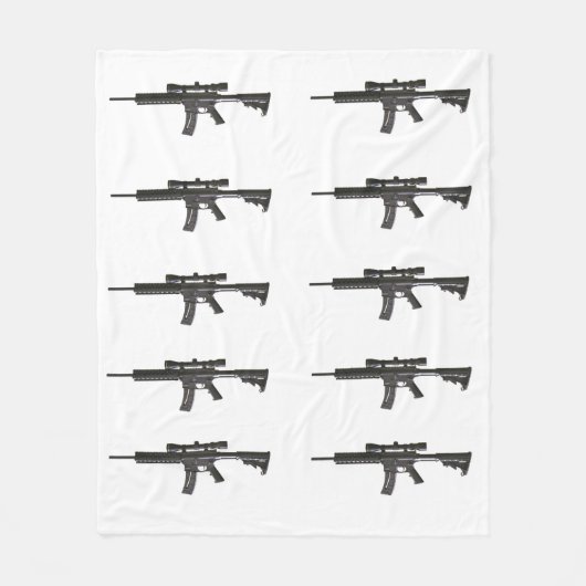 AR-15 フリースブランケット (正面)