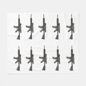 AR-15 フリースブランケット (正面(横))