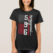 Ar 15 American Flag Correction 556 Tシャツ (正面)