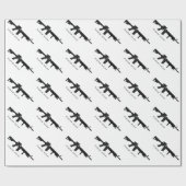 AR-15 (AOMのデザイン) ラッピングペーパー (フラット)
