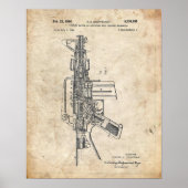 Ar-15 Gun Pistol Patent ポスター (正面)