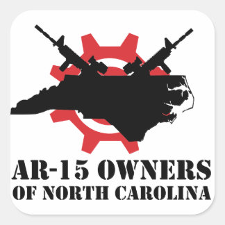 AR-15 Owners of North Carolina Squareステッカー スクエアシール