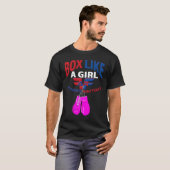 AR Fitness Factory Box Like A Girl Pink Gloves Tシャツ (正面フル)