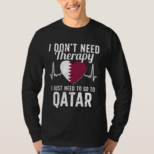 Arab Flag I Qatar Flag I Vacation  I Qatar Tシャツ (正面)