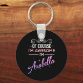 Arabellaもちろん私は名前素晴らしノベルティ キーホルダー (正面)