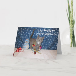 Arabella the Cat – ホワイトクリスマス シーズンカード