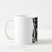Arabesco em preto e branco コーヒーマグカップ (左)