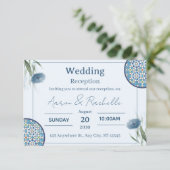 Arabesque Elegance Wedding Card 招待状 (スタンド正面)