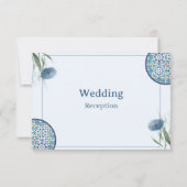 Arabesque Elegance Wedding Card 招待状 (裏面)