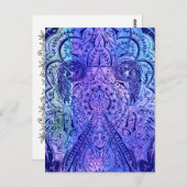 Arabesque, KASBAHビクトリアン – 海軍とシアン ポストカード (正面/裏面)