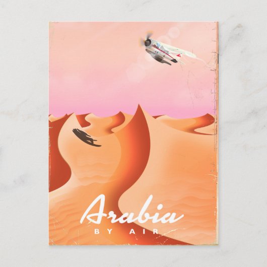 Arabia By Air Travelポスター ポストカード (正面)