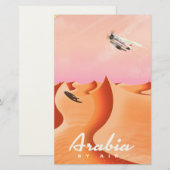 Arabia By Air Travelポスター 便箋 (正面/裏面)