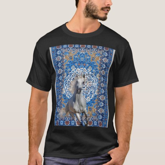 Arabian calligraphy horse tシャツ (正面)