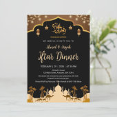 Arabian Desert Night Iftar Invitation with Camels  招待状 (スタンド正面)