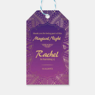 Arabian Favor Tag for Birthday Party Magical ギフトタグ