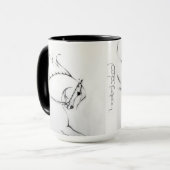 "Arabian Horse" by Adelia Audi マグカップ (正面左)