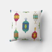 Arabian Lanterns & Stars Pattern クッション (裏面)