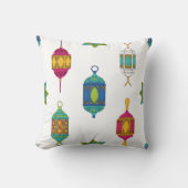 Arabian Lanterns & Stars Pattern クッション (正面)