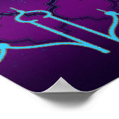 Arabian Nights Moroccan Birthday Party Banner ポスター (角)