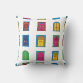 Arabian Stained Glass Windows Pattern クッション (裏面)