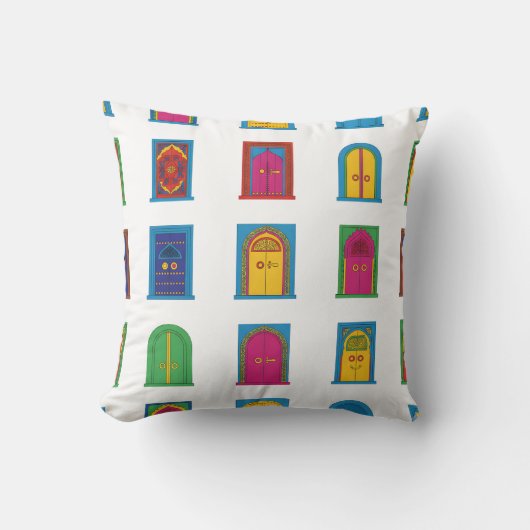 Arabian Stained Glass Windows Pattern クッション (正面)