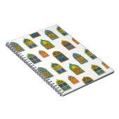 Arabian Stained Glass Windows Pattern ノートブック (右側)