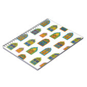 Arabian Stained Glass Windows Pattern ノートブック (左側)