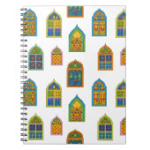 Arabian Stained Glass Windows Pattern ノートブック (正面)