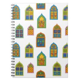 Arabian Stained Glass Windows Pattern ノートブック
