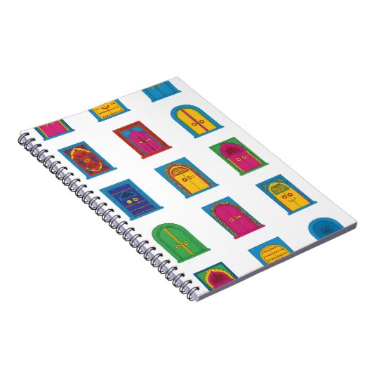 Arabian Stained Glass Windows Pattern ノートブック (右側)