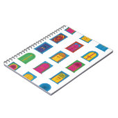 Arabian Stained Glass Windows Pattern ノートブック (左側)