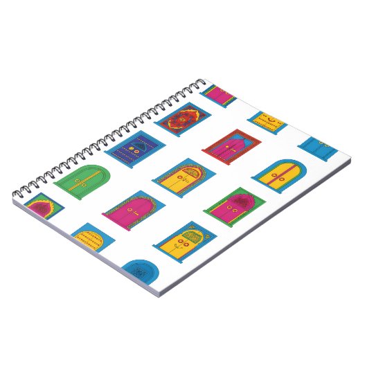 Arabian Stained Glass Windows Pattern ノートブック (左側)