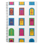 Arabian Stained Glass Windows Pattern ノートブック (正面)
