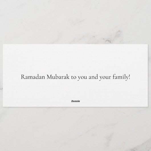 Arabic Calligraphy Art | Ramadan Greeting 招待状 (裏面)