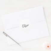 Arabic Calligraphy Islamic Art –islamic protection ラウンドシール (封筒)