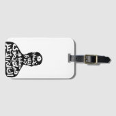 Arabic Calligraphy Luggage Tags ラゲッジタグ (正面横)