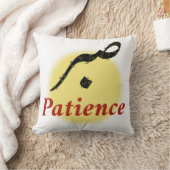 Arabic Calligraphy Sabr Patience Minimalist Zen Lo クッション (ブランケット)